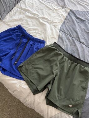 2 Fabletics shorts men’s small 5” inseam
